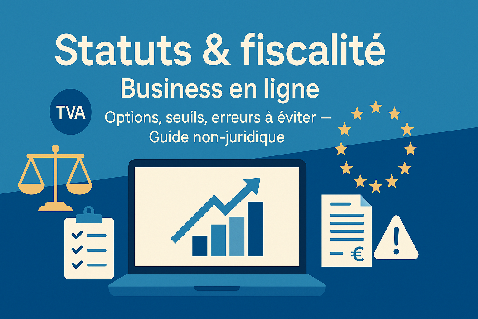 Statuts & fiscalité pour son business en ligne : l’essentiel (non-juridique)