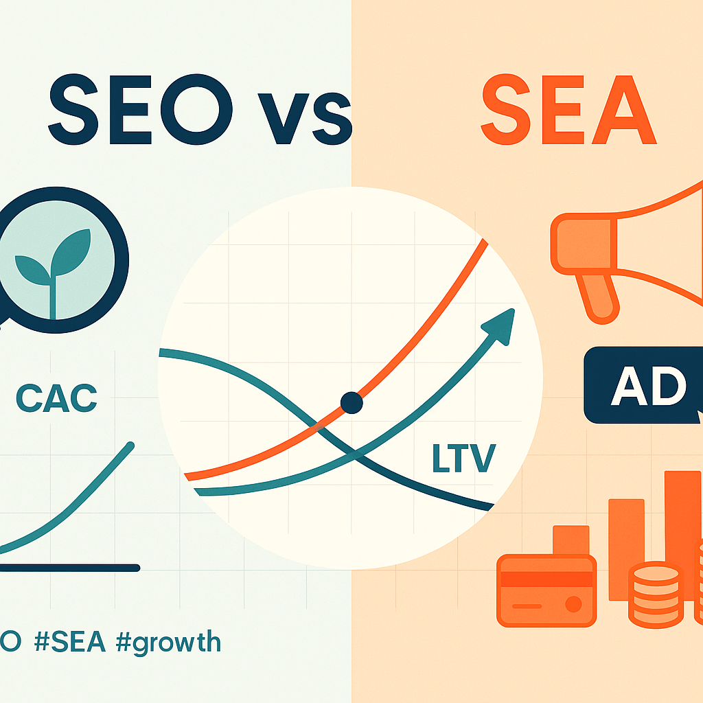 SEO vs Publicité payante : calculer le payback et choisir son mix