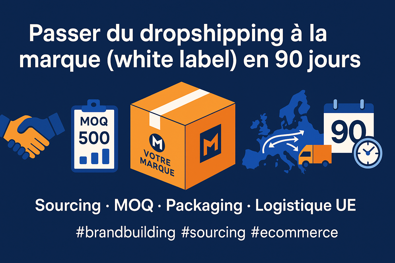 Passer du dropshipping à une marque (white label) en 90 jours